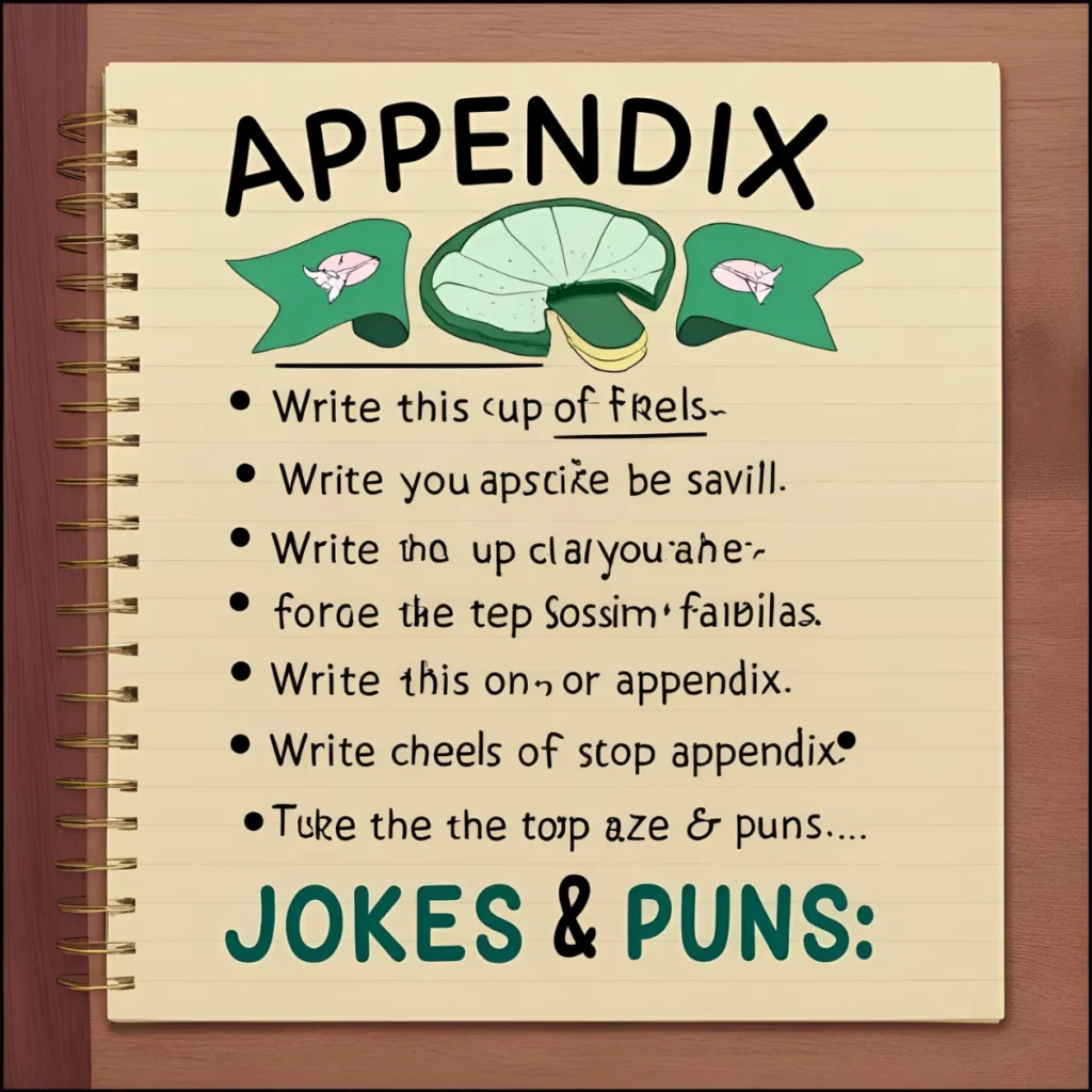 Appendix Jokes & Puns: