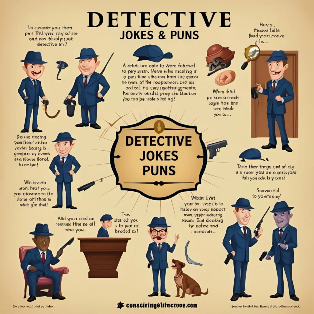 Detective Jokes & Puns